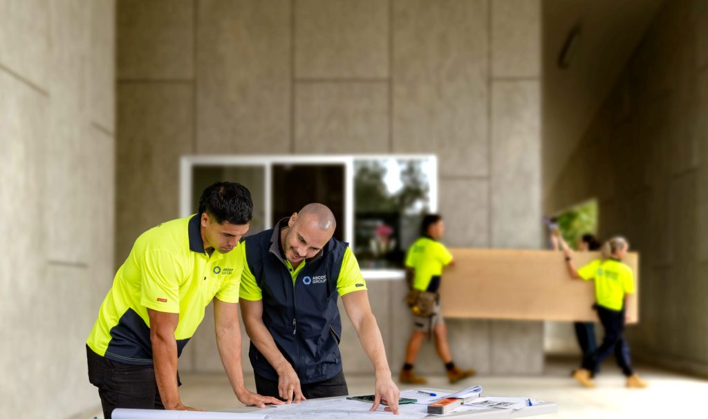 Team reviewing work